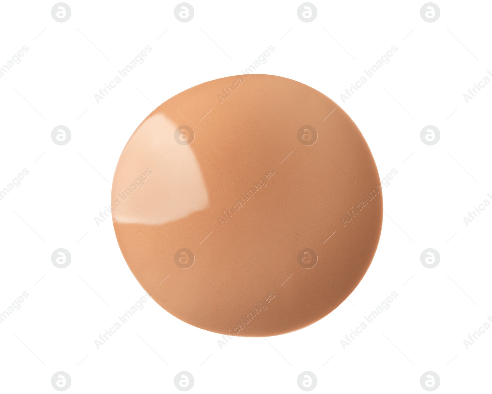 Photo of Sample of liquid skin foundation on white background, top view