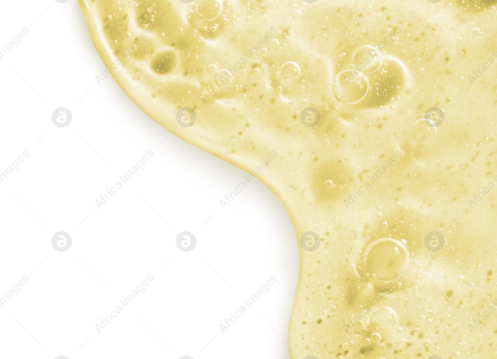 Image of Serum on white background, top view. Skin care product