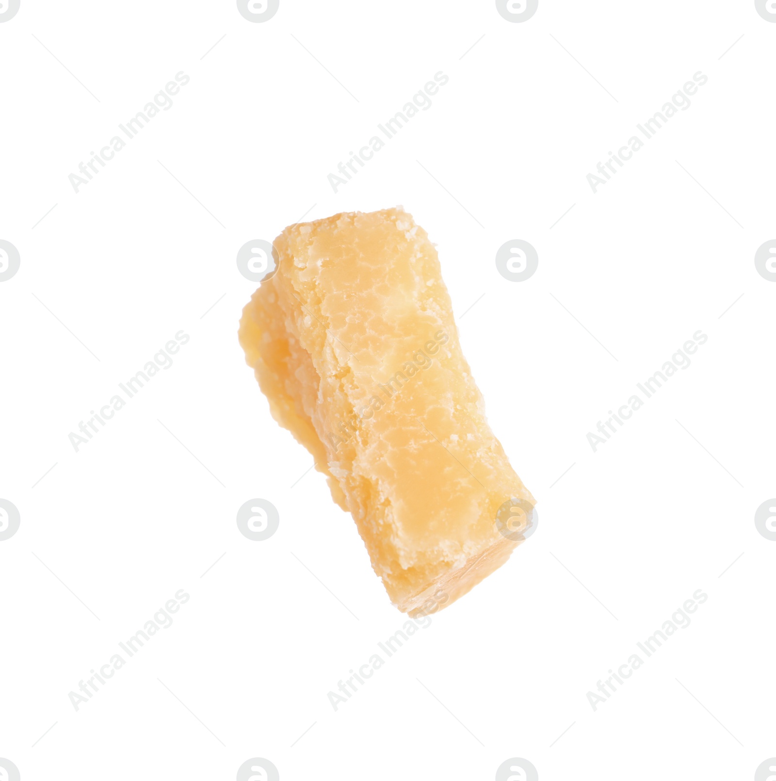 Photo of Piece of delicious parmesan cheese isolated on white