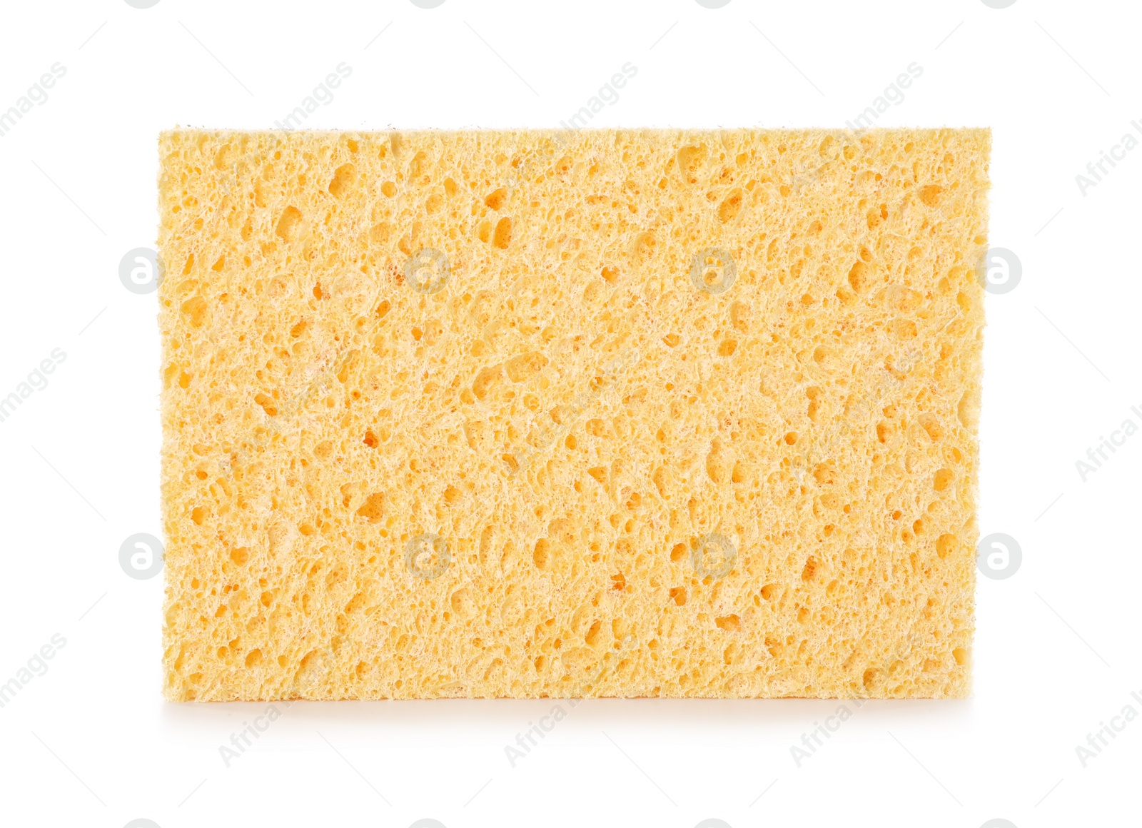 Photo of Cleaning supply. One sponge isolated on white