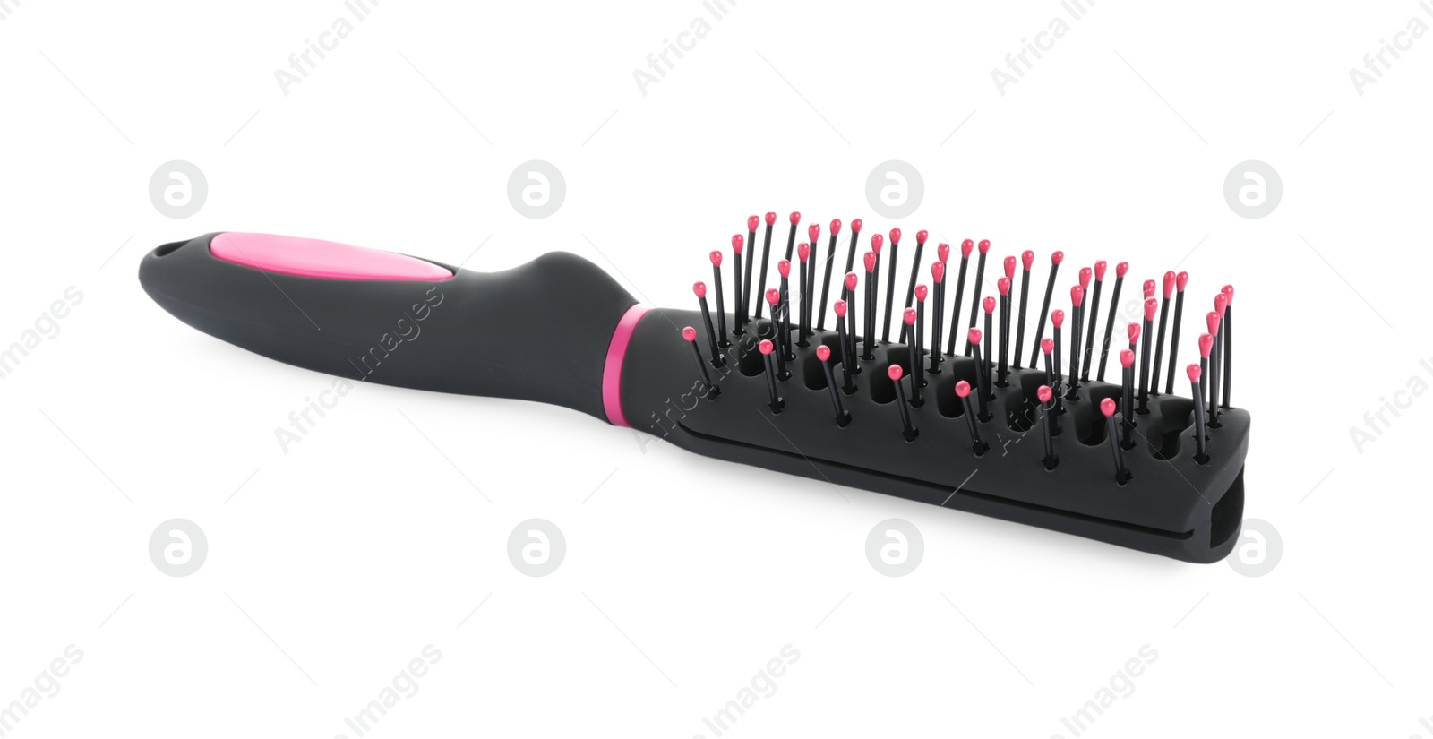 Photo of New vented hair brush isolated on white