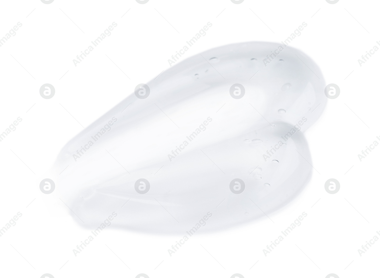 Photo of Sample of transparent cosmetic gel on light background