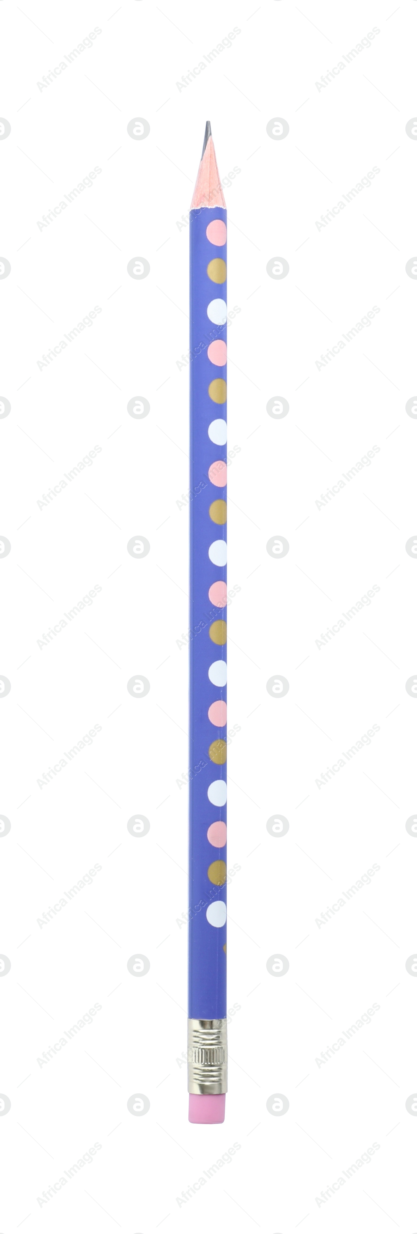 Photo of New pencil isolated on white. School stationery