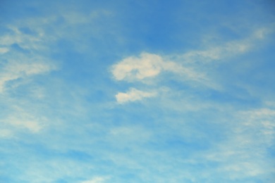 Photo of Picturesque view of beautiful blue sky with clouds