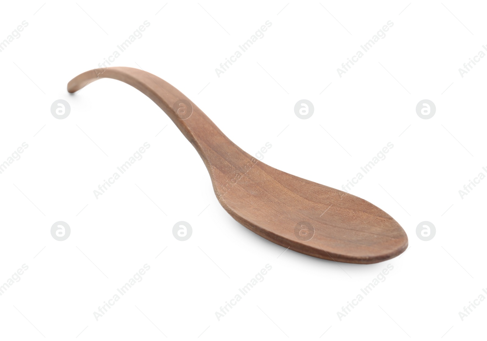 Photo of Wooden spoon isolated on white. Cooking utensil