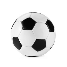 One soccer ball isolated on white. Sport equipment