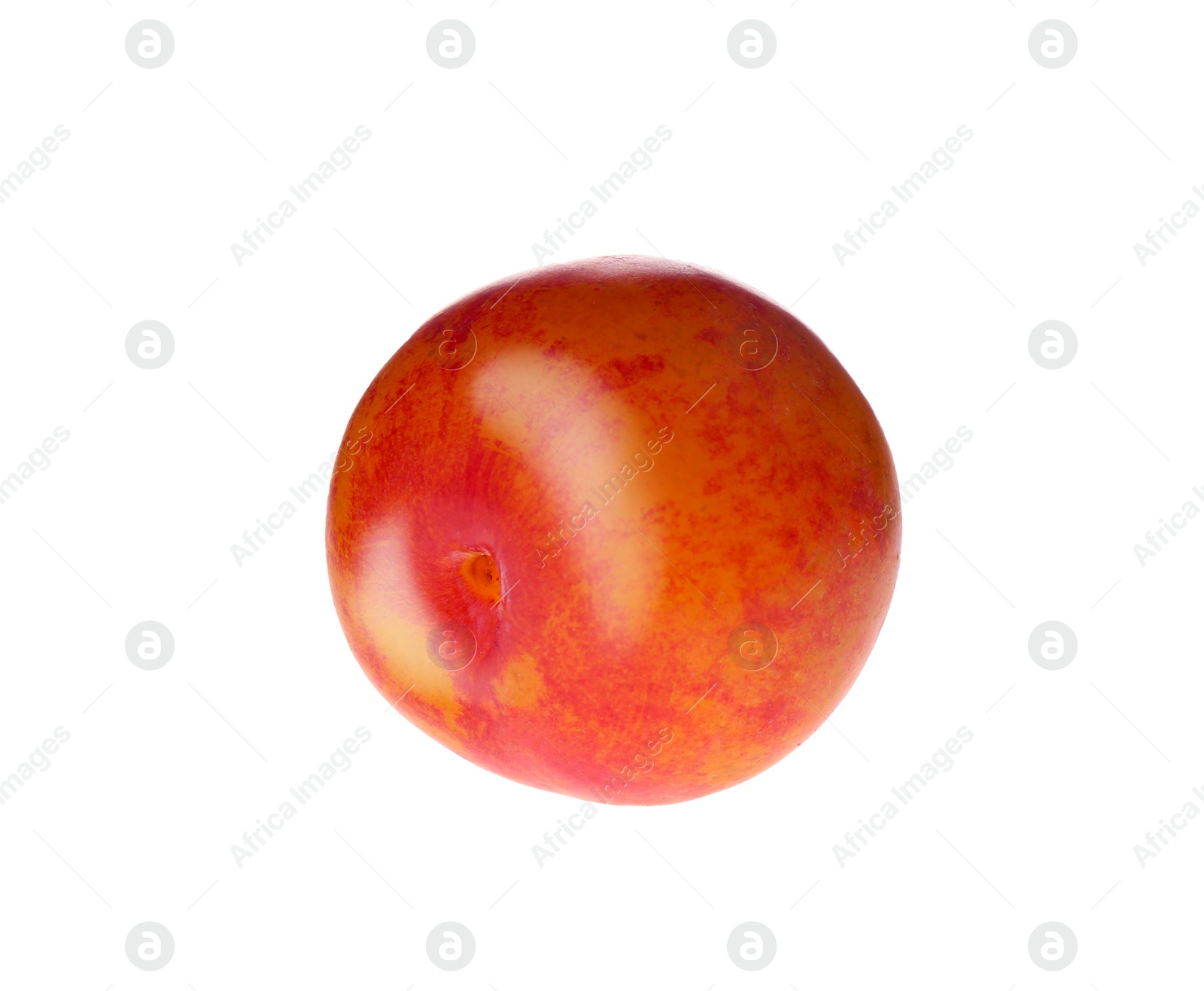 Photo of Delicious fresh ripe plum isolated on white