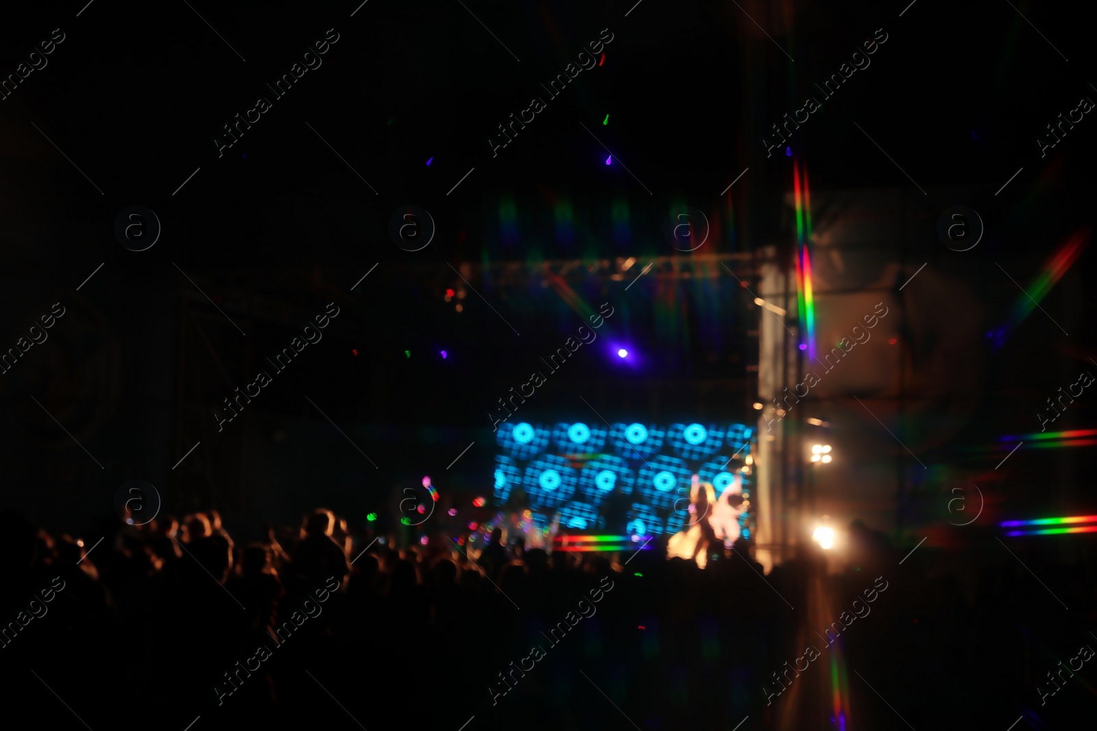 Photo of Blurred view of open air festival