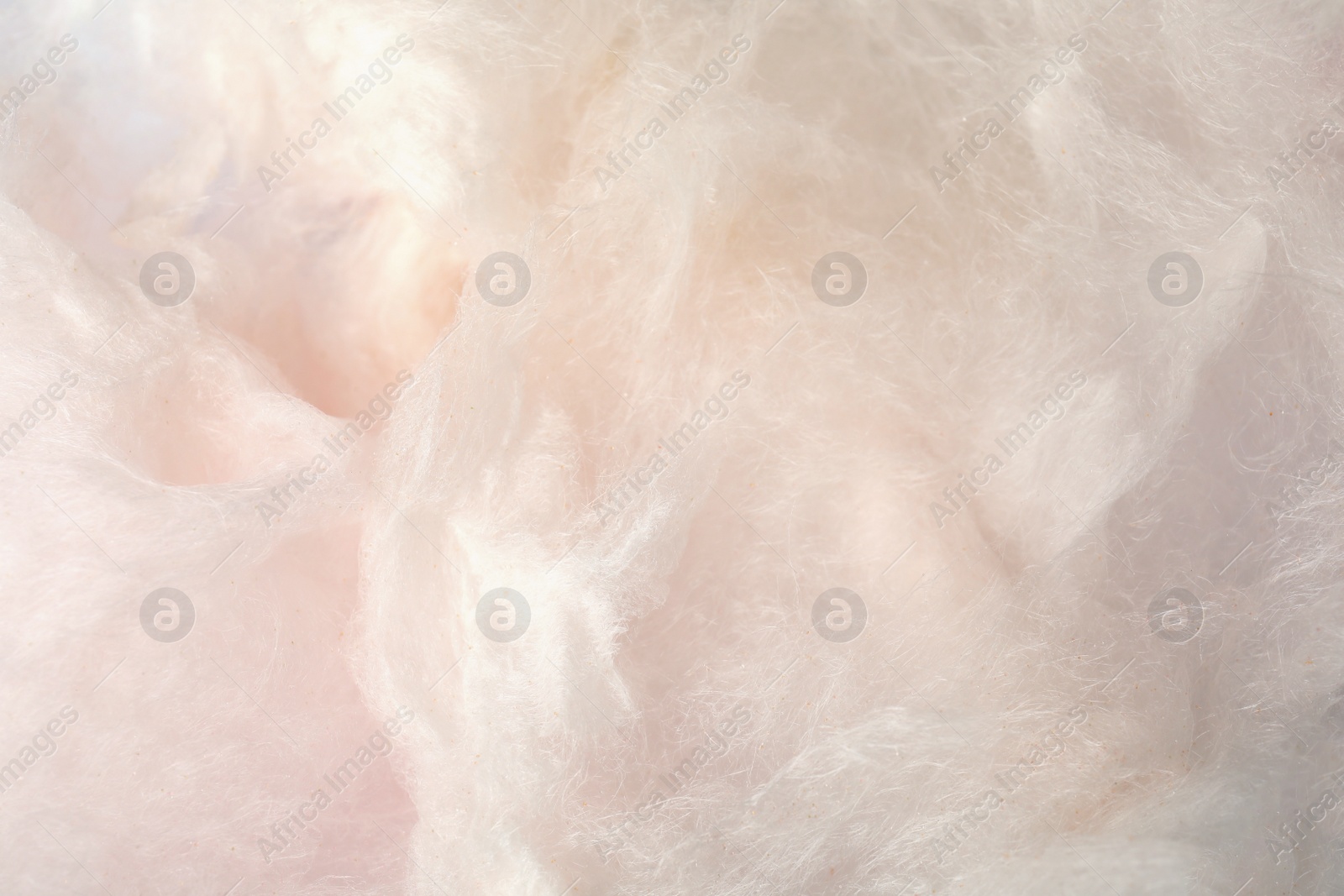 Photo of Sweet light cotton candy as background, closeup view