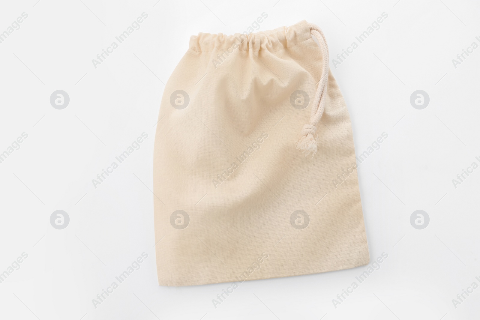 Photo of Empty cotton eco bag isolated on white