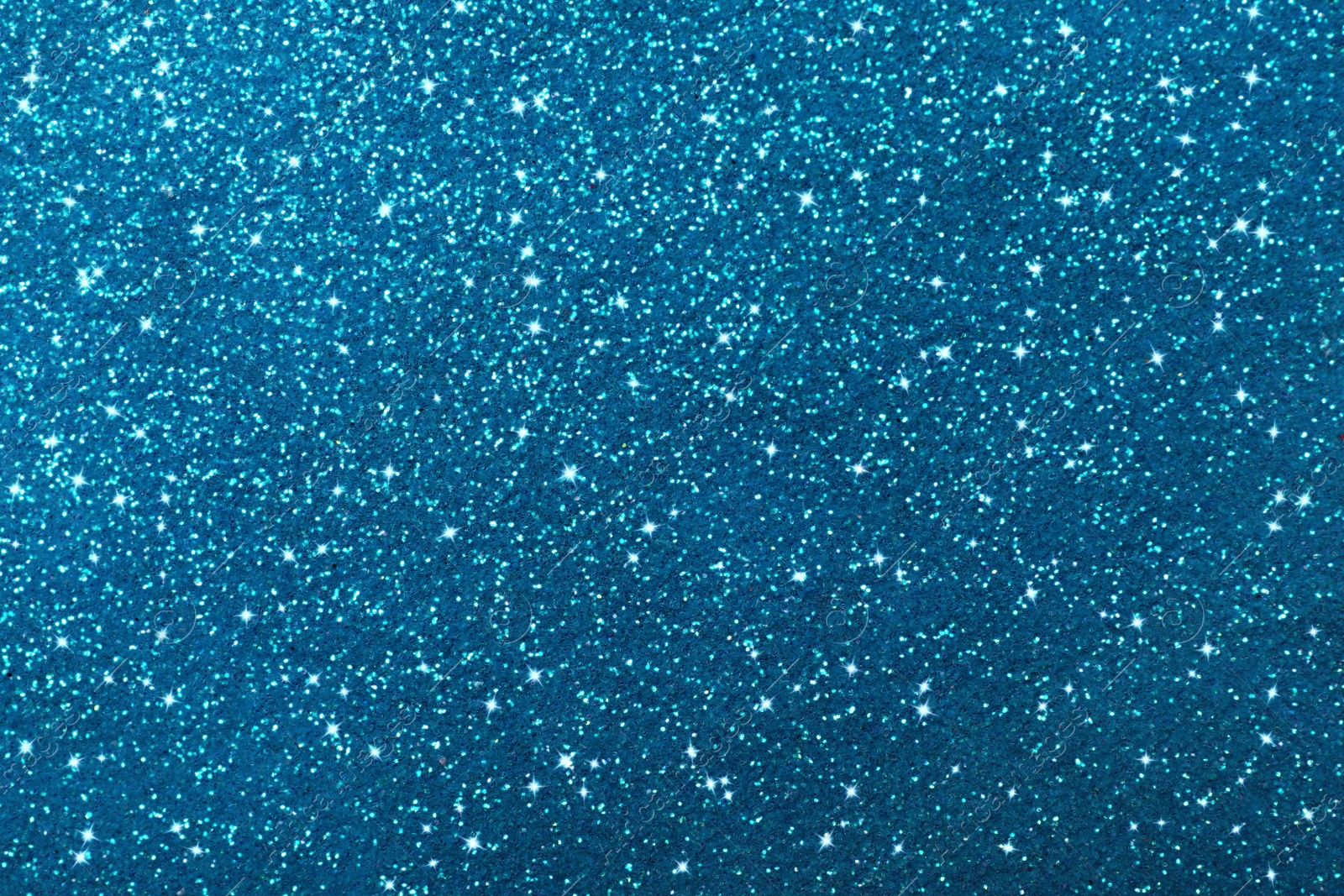 Image of Shiny light blue glitter as background, closeup