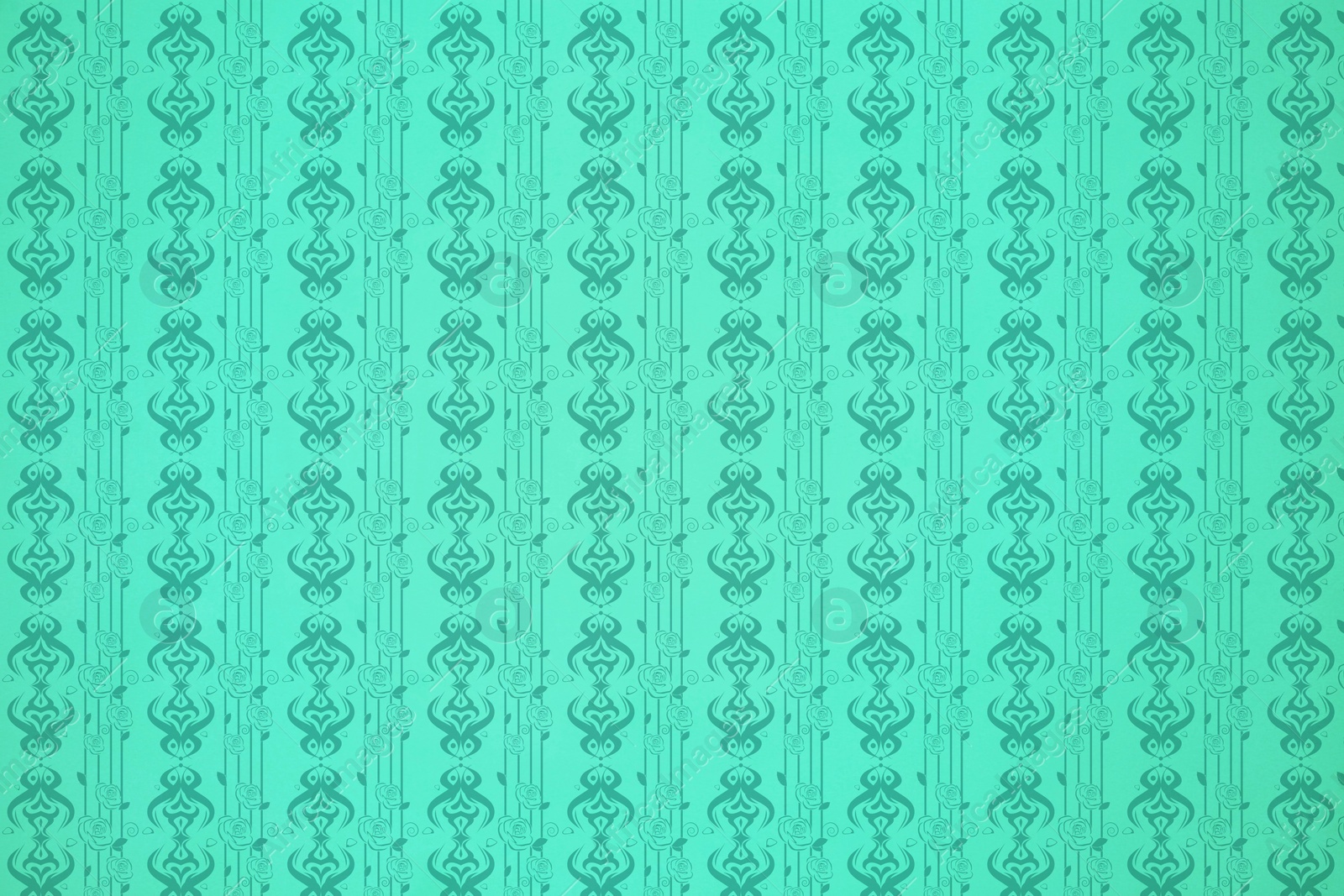 Illustration of Aquamarine color wallpaper with beautiful pattern as background