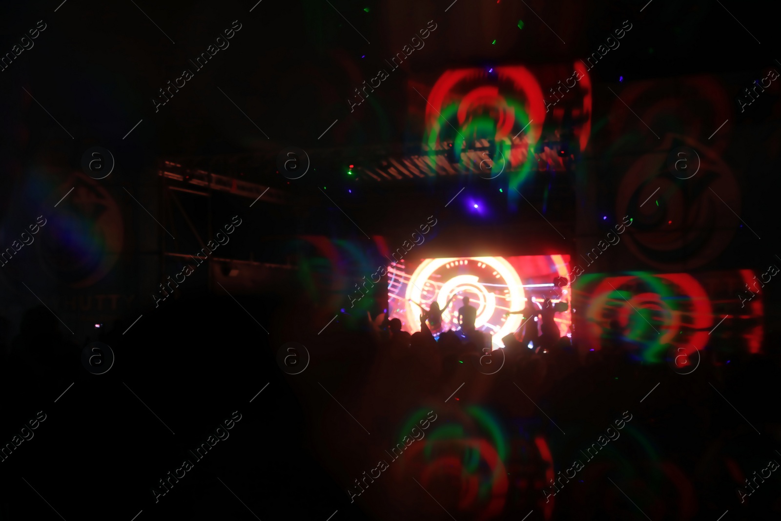 Photo of Blurred view of open air festival