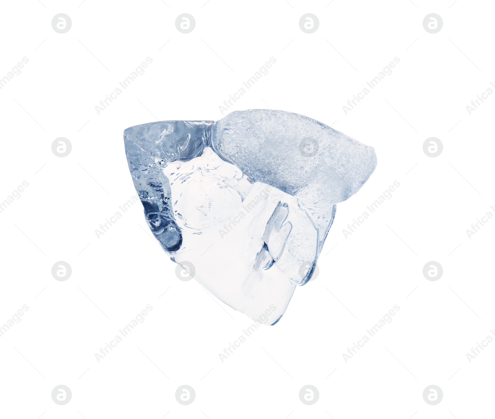 Photo of Piece of clear ice isolated on white