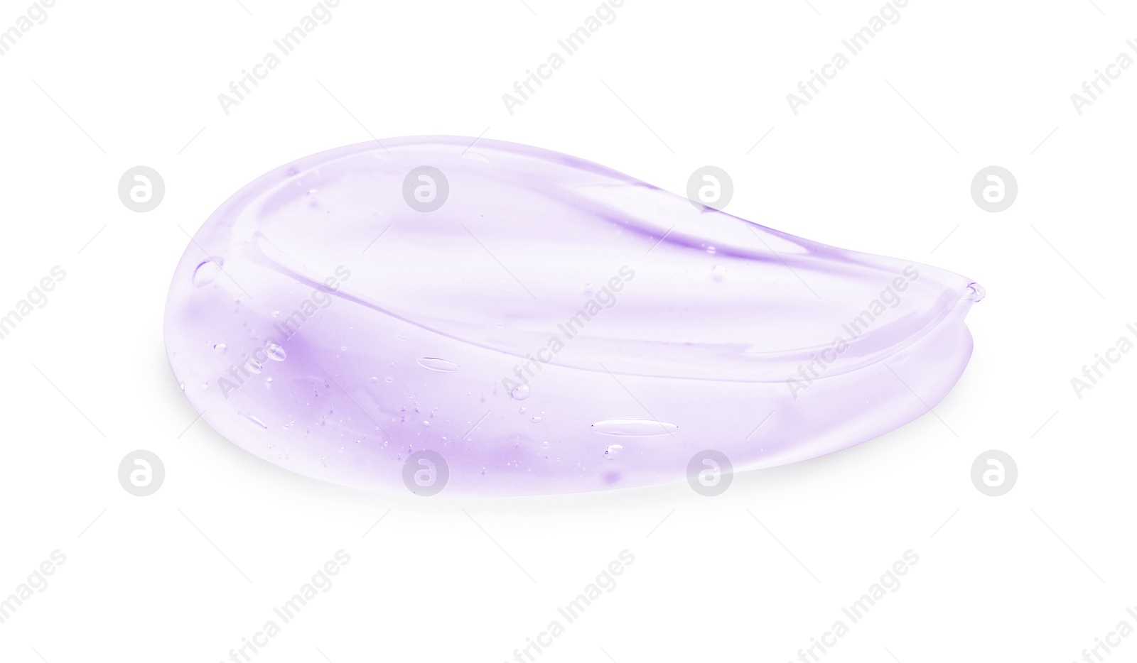 Image of Sample of cosmetic gel isolated on white