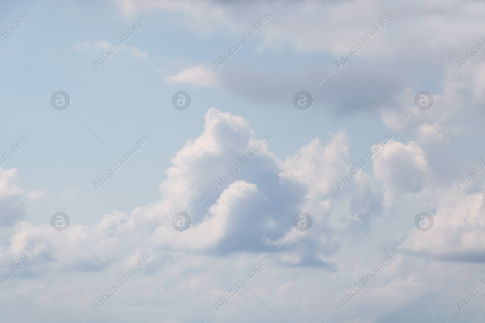 Photo of Picturesque view of beautiful blue sky with fluffy white clouds