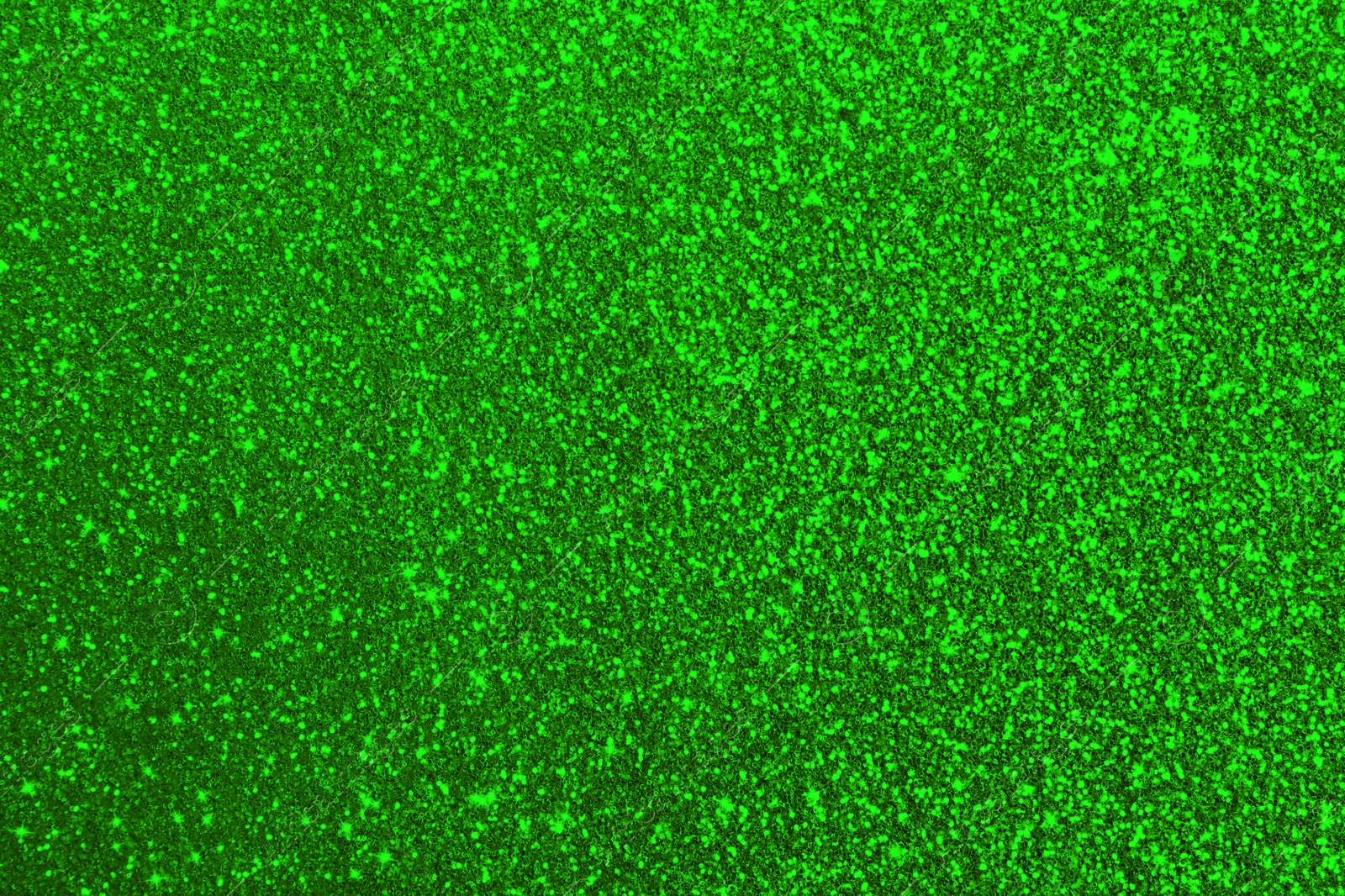 Image of St. Patrick day. Green glitter as background