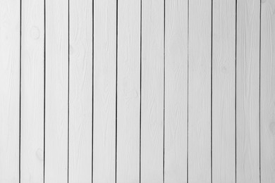 Texture of white wooden surface as background, top view