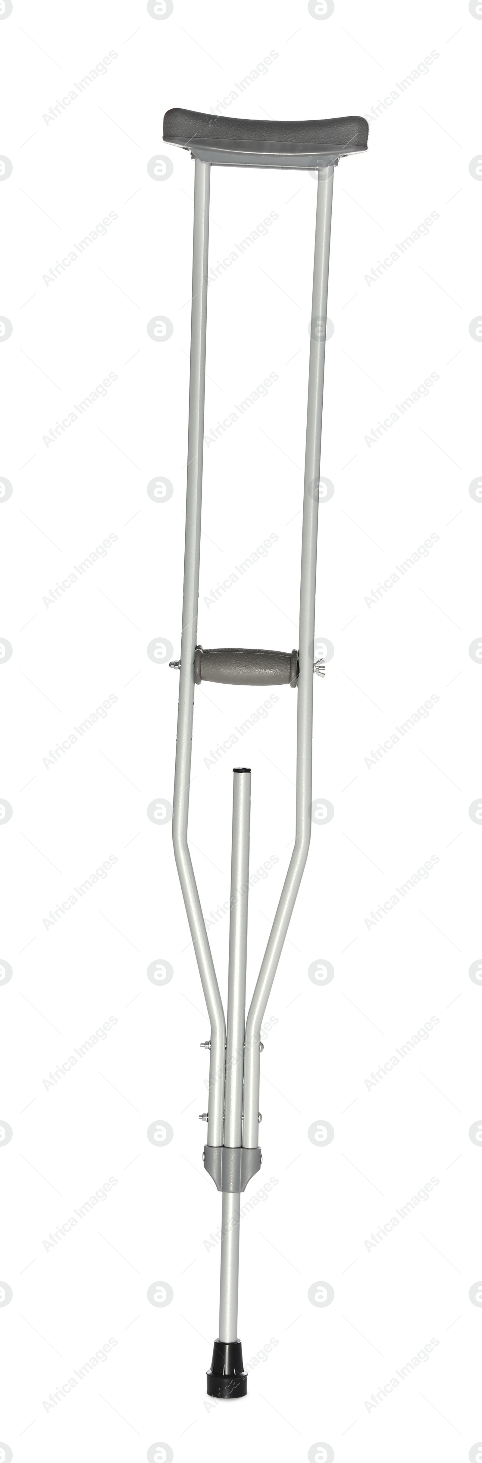 Photo of New adjustable axillary crutch isolated on white