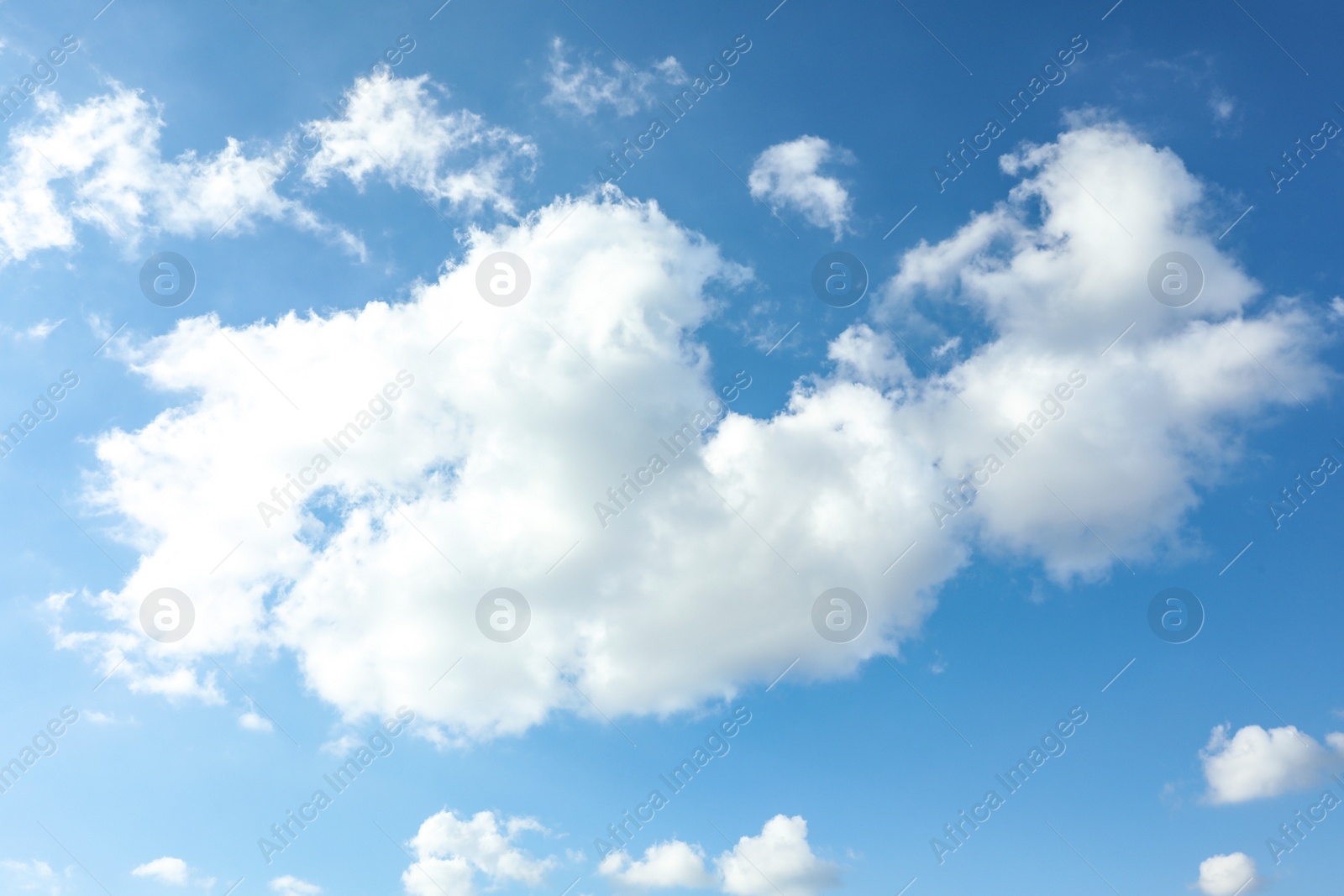 Photo of Picturesque view of blue sky with white clouds on sunny day