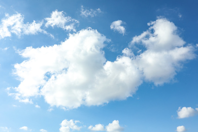Photo of Picturesque view of blue sky with white clouds on sunny day