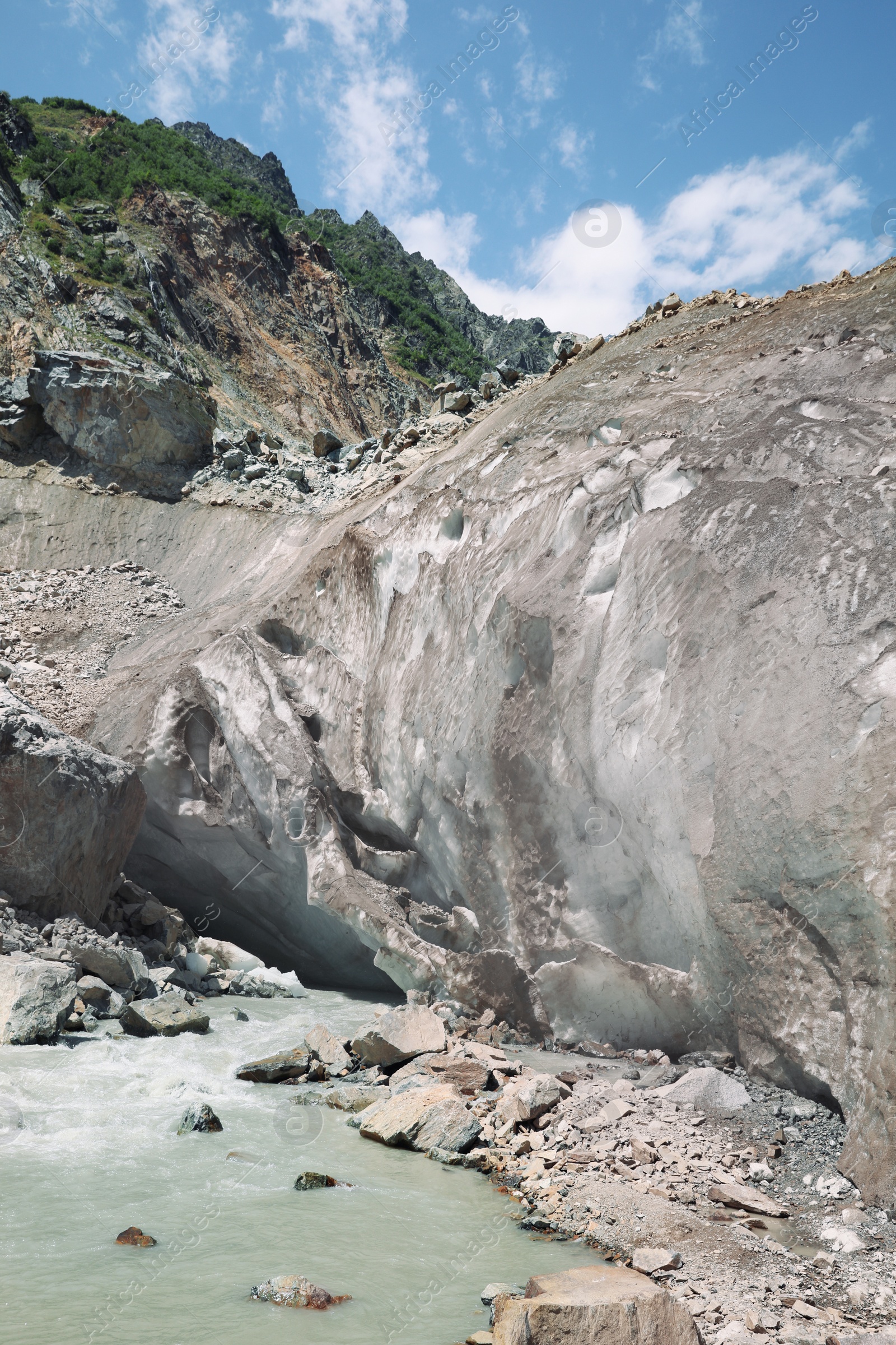 Photo of Picturesque view of beautiful river in mountains