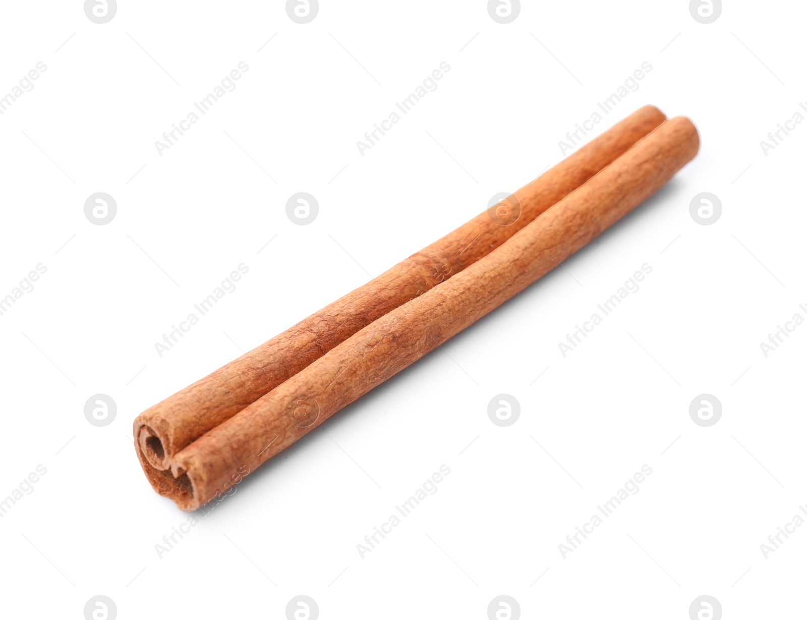 Photo of Aromatic cinnamon stick on white background