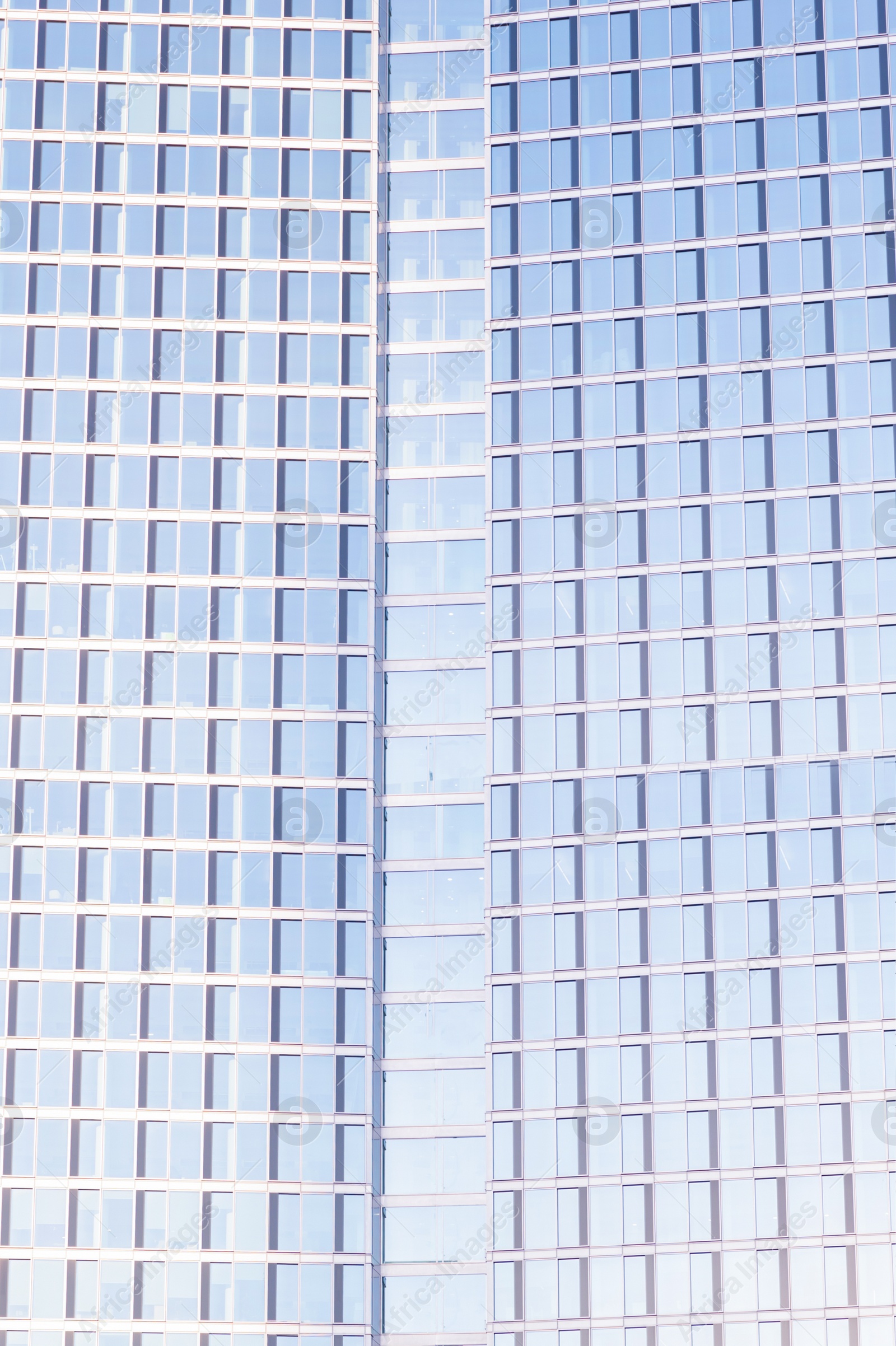 Photo of Blurred view of modern building on sunny day