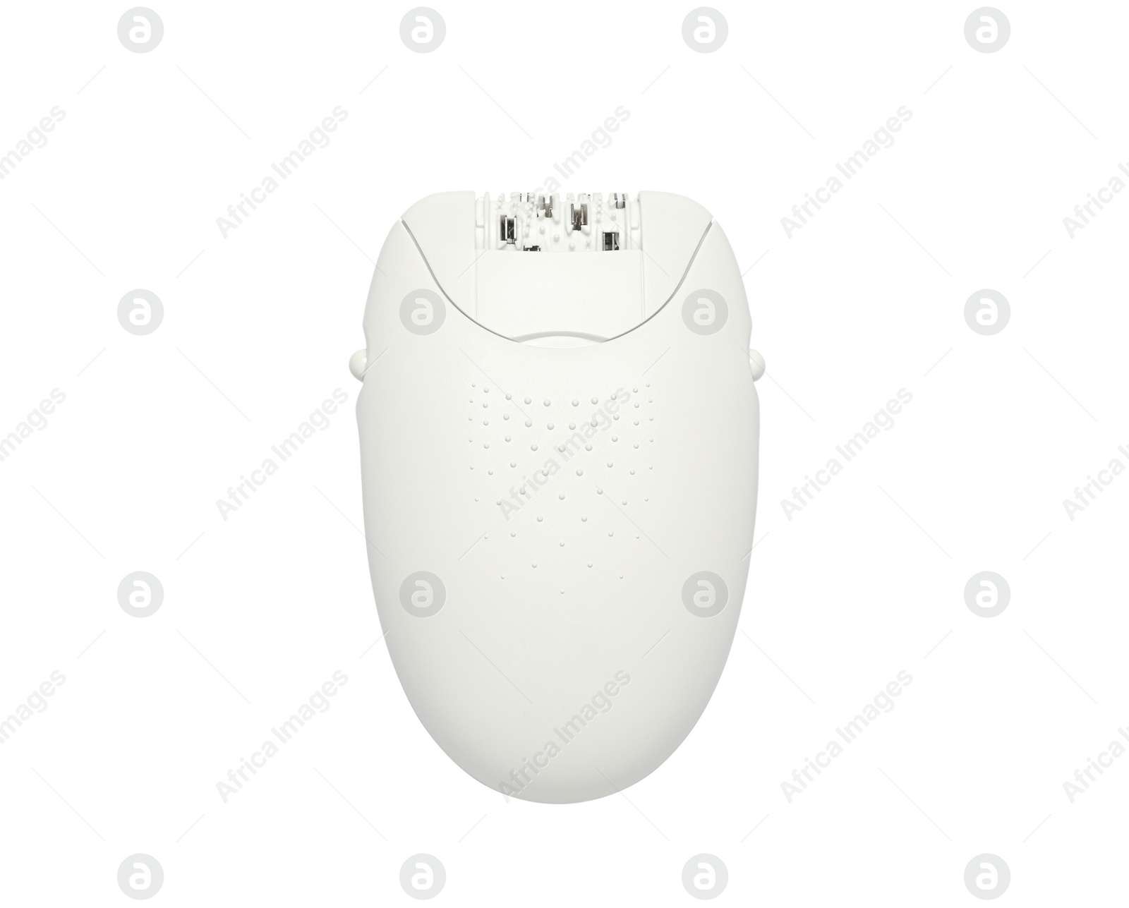 Photo of Modern epilator isolated on white. Hair removal