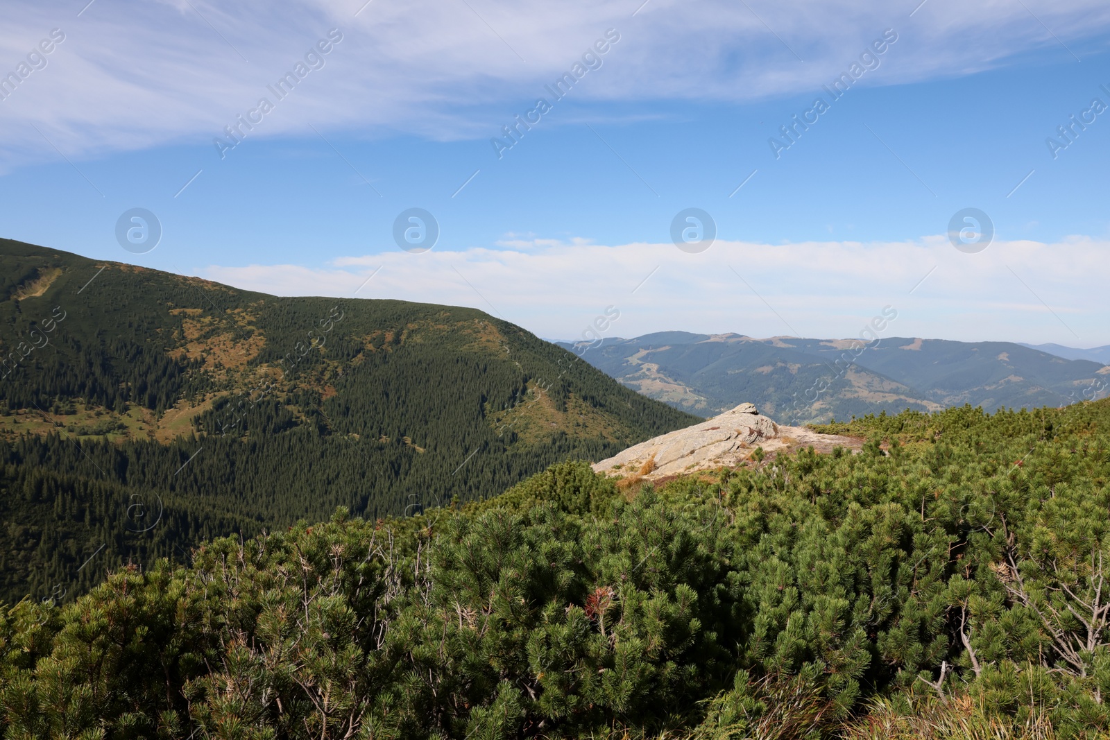 Photo of Picturesque view of beautiful mountain landscape on sunny day