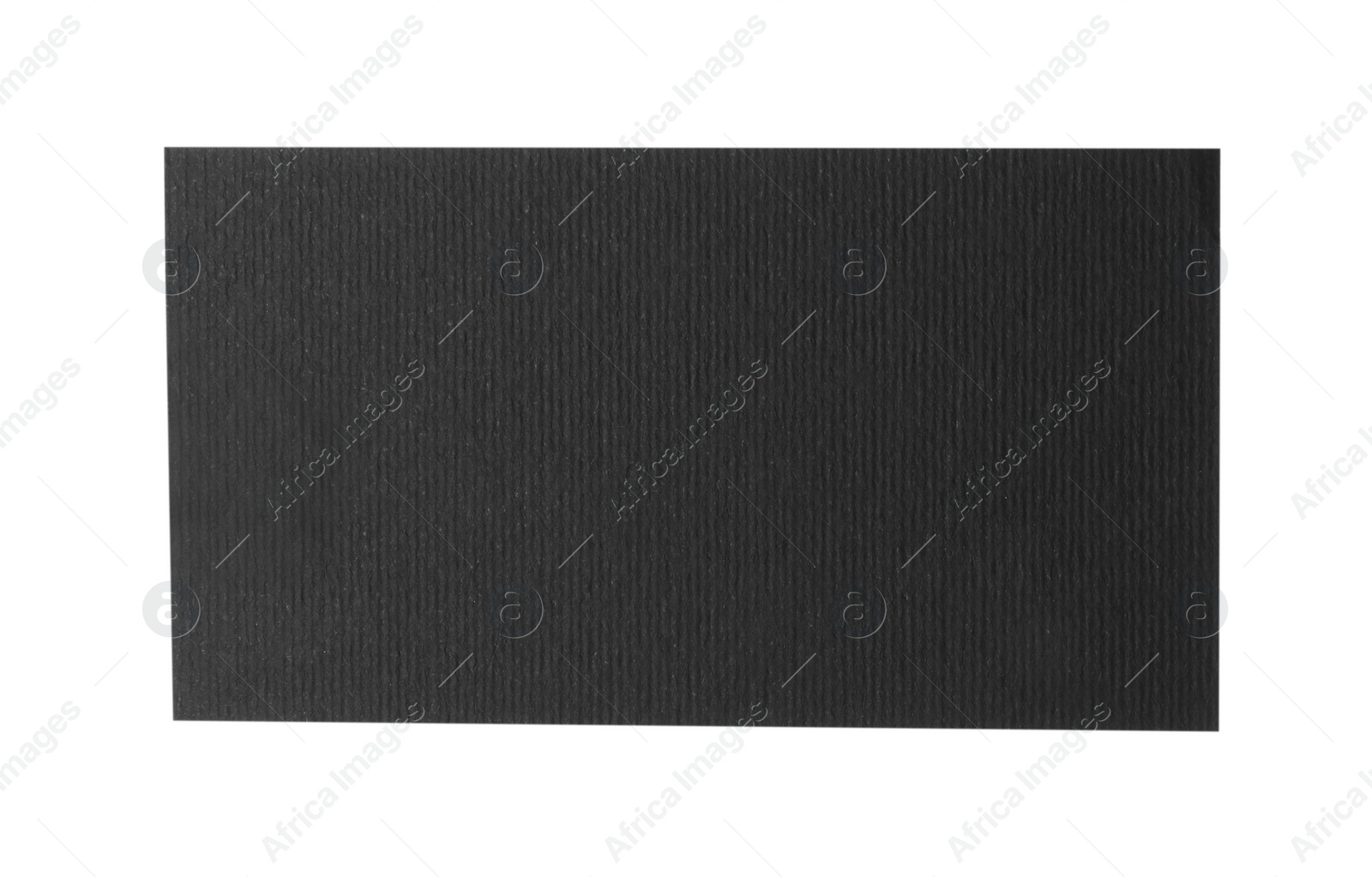 Photo of Blank black business card isolated on white. Mockup for design