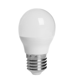 New light bulb for lamp on white background