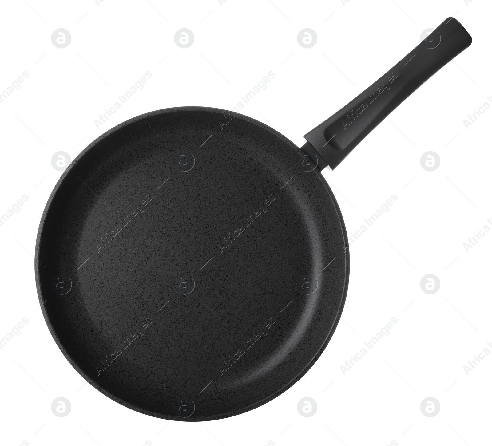 Photo of New non-stick frying pan isolated on white