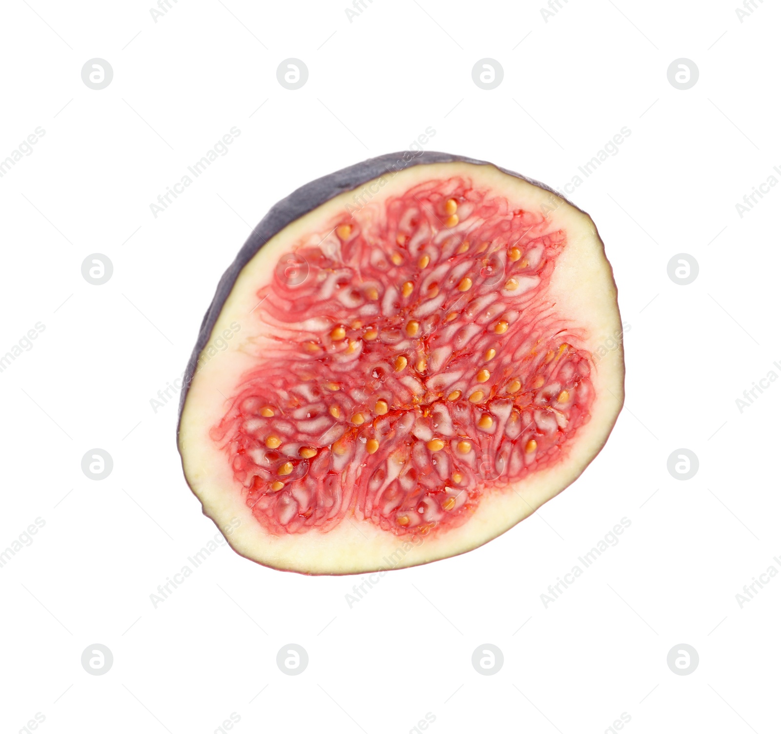 Photo of Piece of fresh fig isolated on white