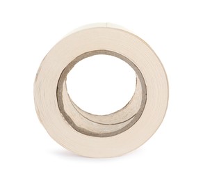 Roll of adhesive tape on white background