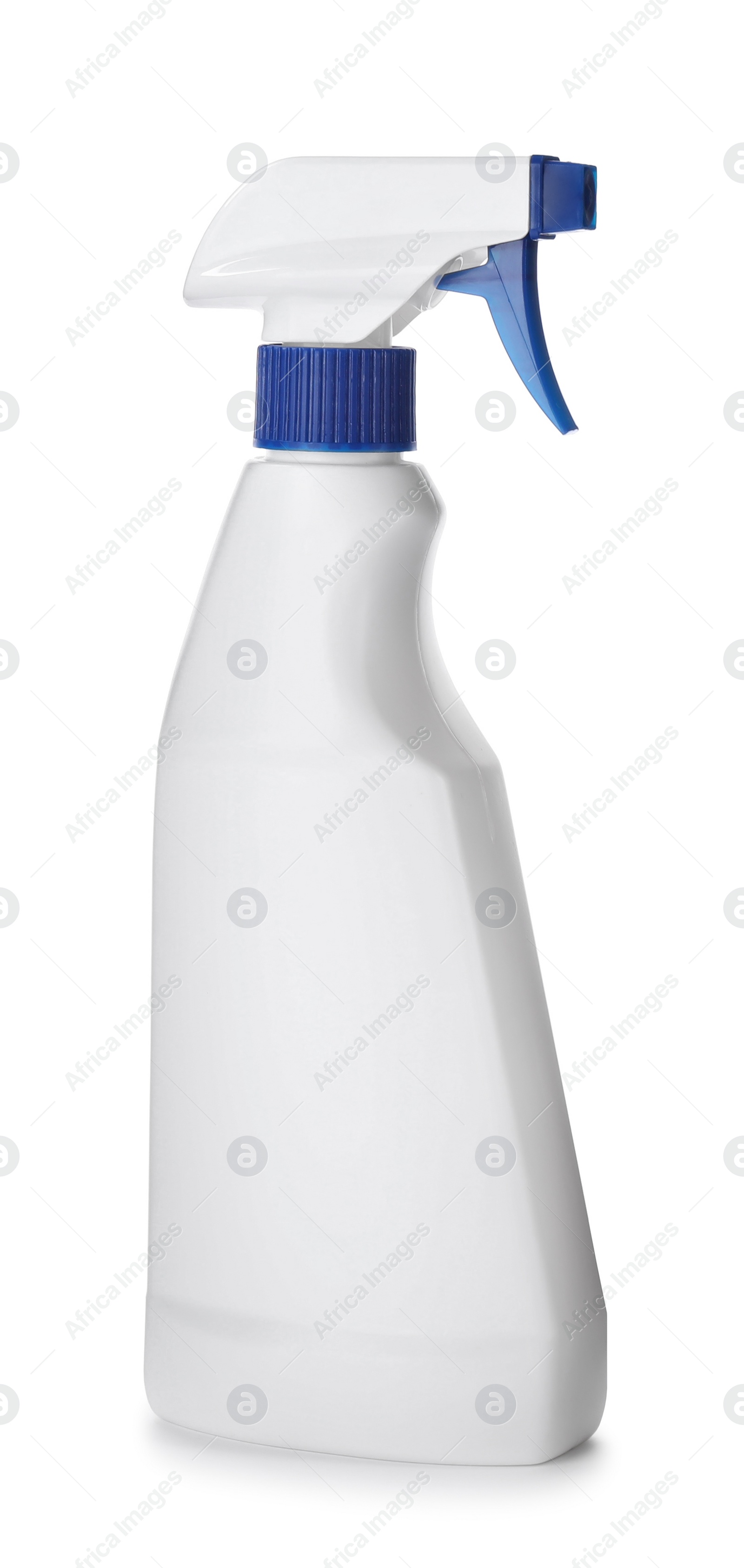 Photo of Spray bottle of cleaning product isolated on white