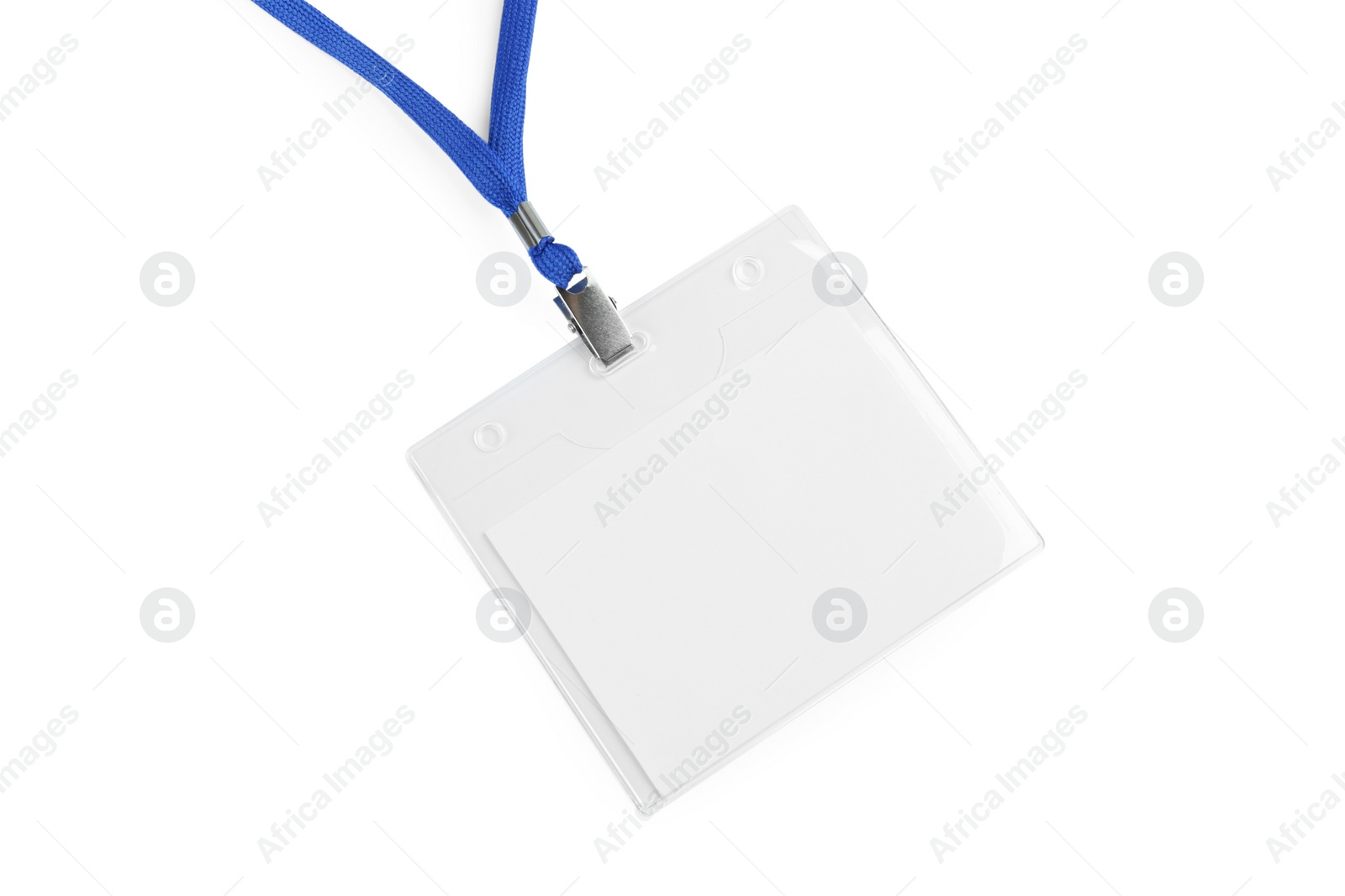 Photo of Blank badge on white background. Mockup for design