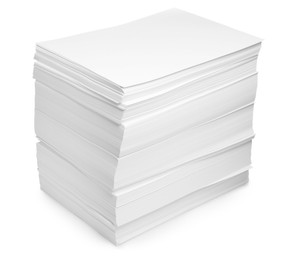 Photo of Stack of paper sheets isolated on white