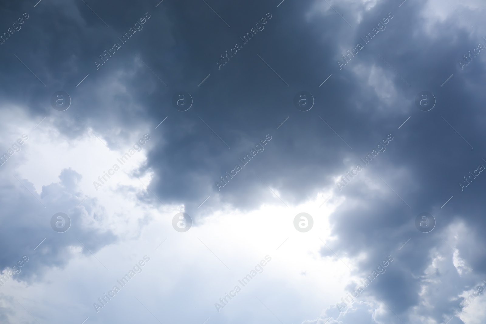 Photo of Dark gloomy clouds on sky as background