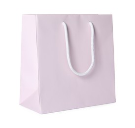 Photo of One paper shopping bag isolated on white