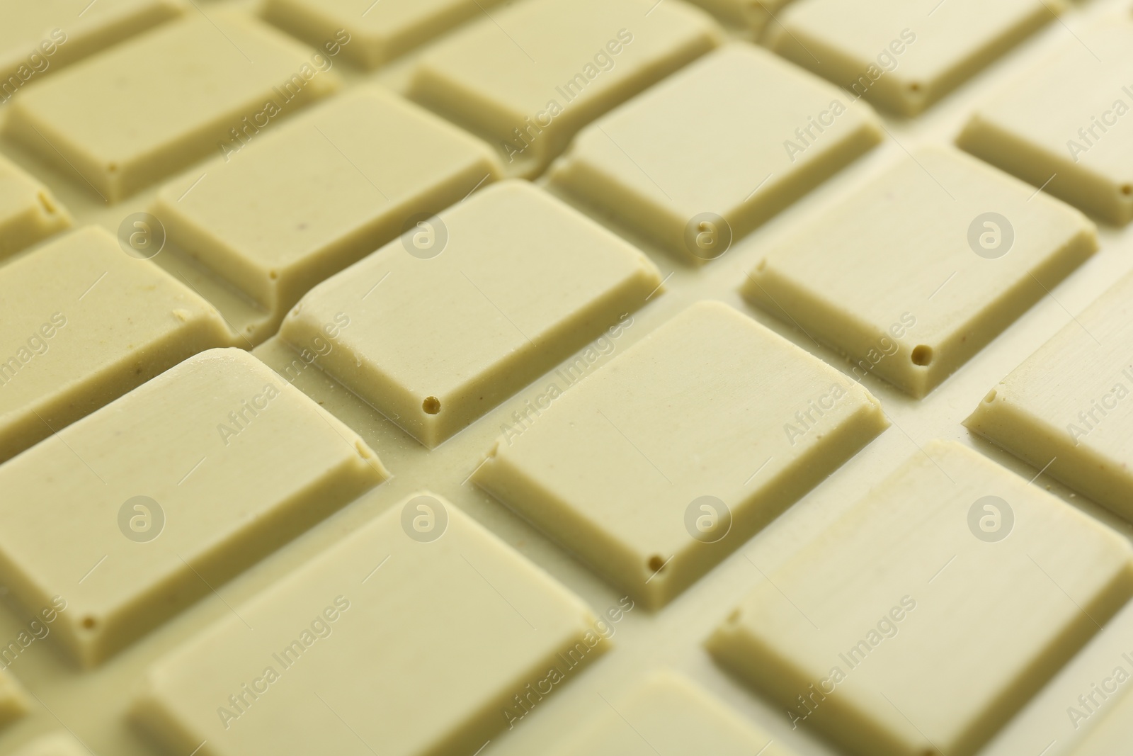 Photo of Tasty matcha chocolate bar as background, closeup