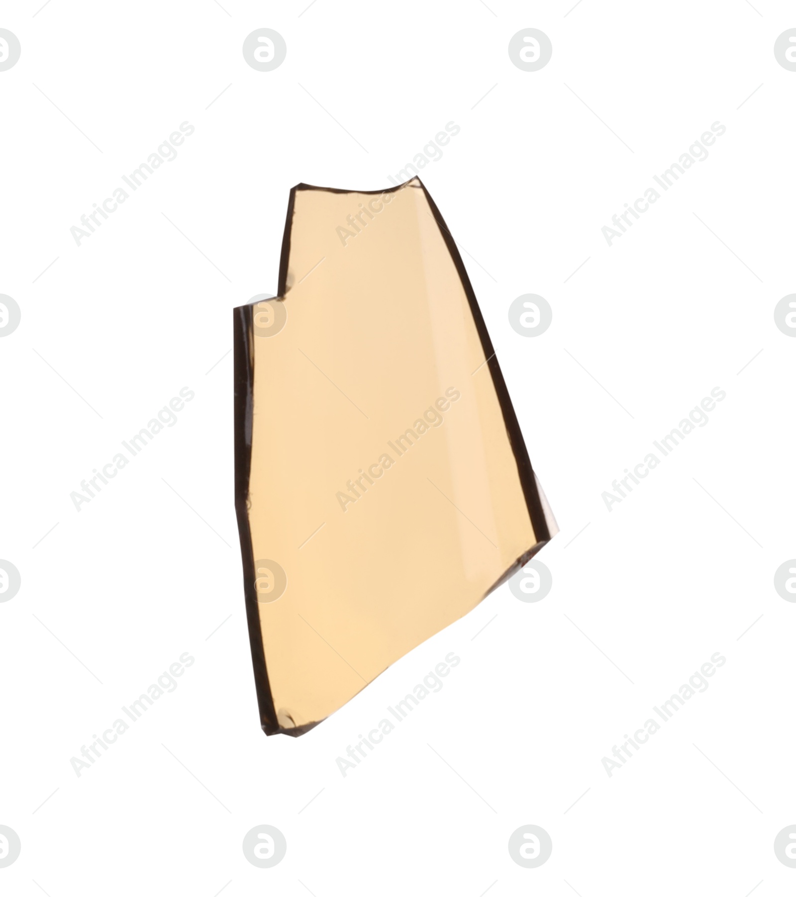 Photo of Piece of broken glass isolated on white