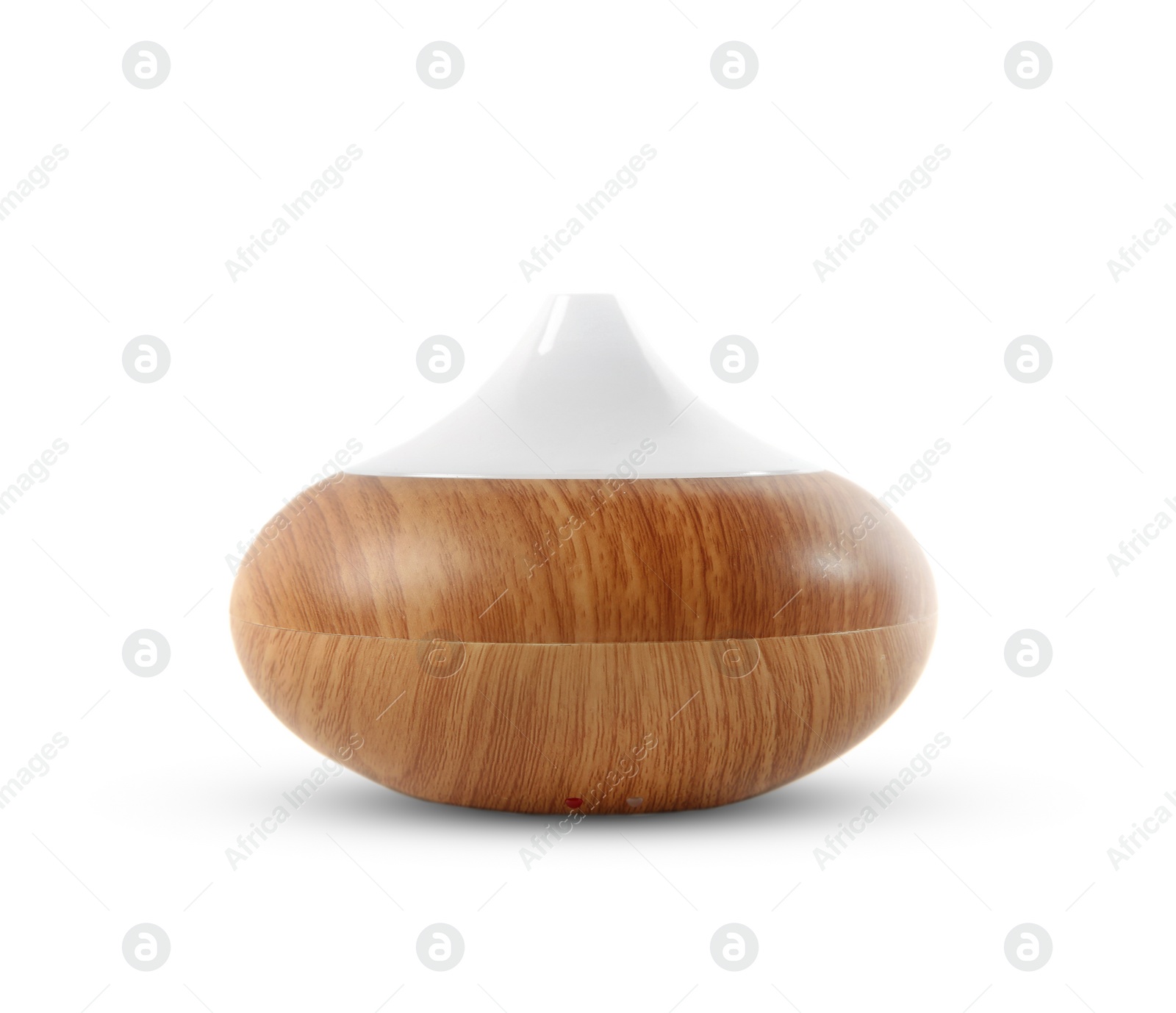 Photo of Modern essential oil diffuser on white background