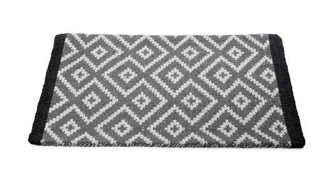 New clean door mat with pattern isolated on white