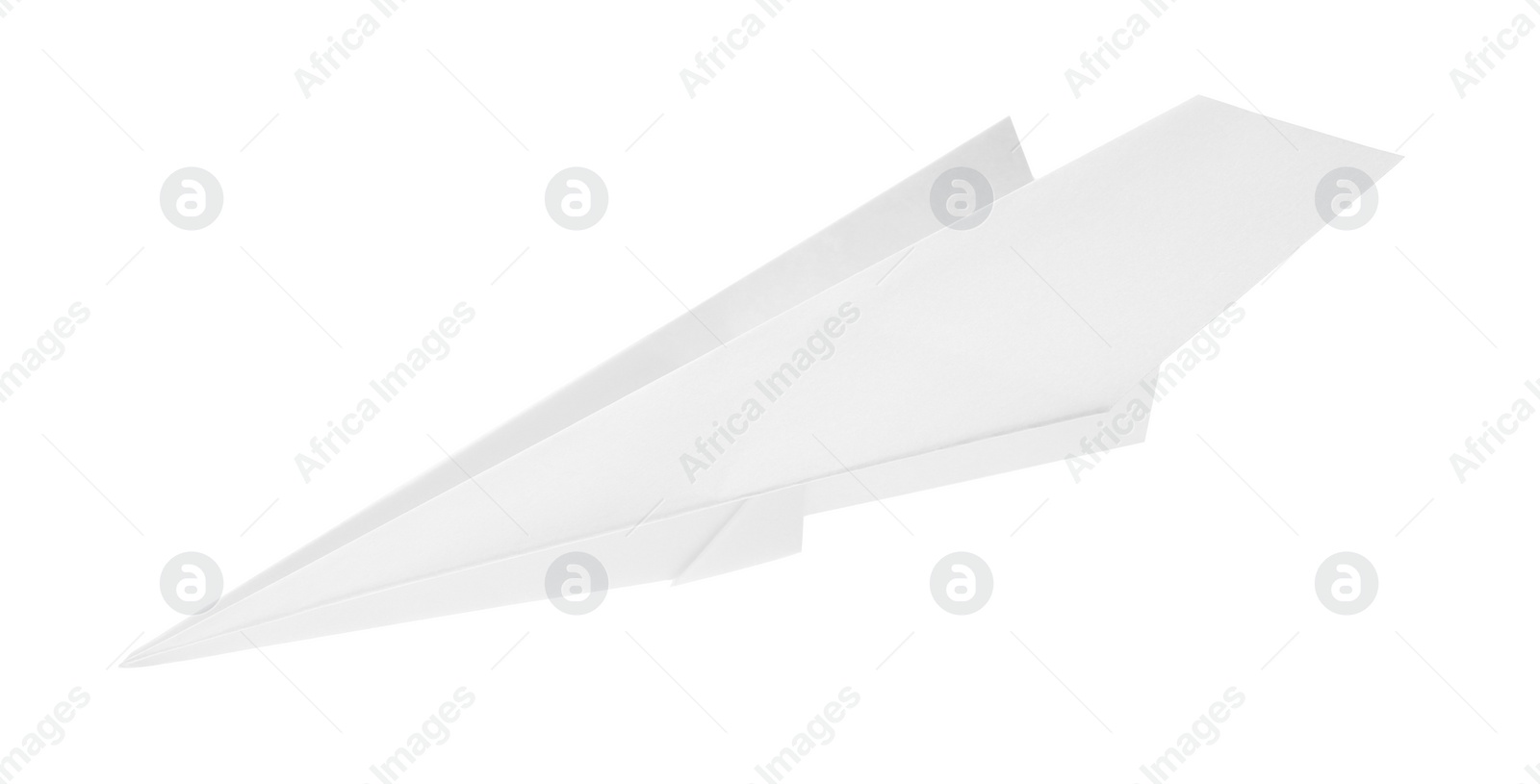 Photo of Paper plane isolated on white. Creative idea