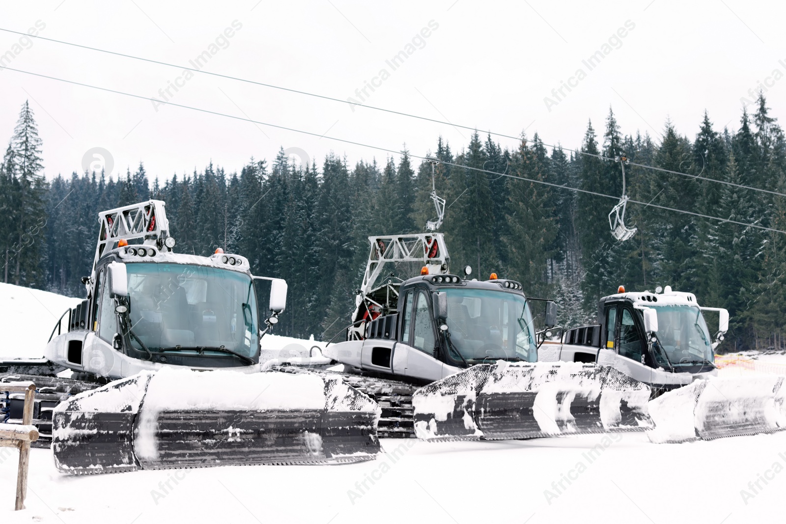 Photo of Heavy equipment for snow removal outdoors. Winter work