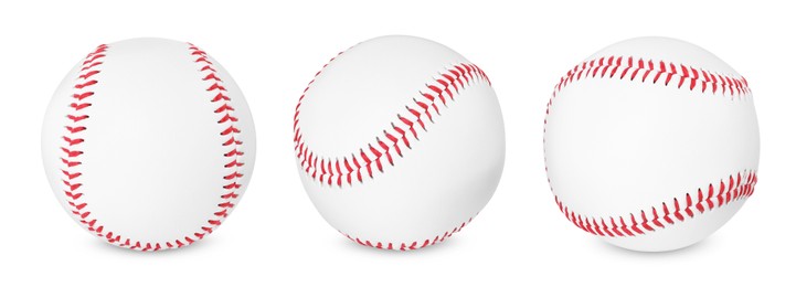 Image of Baseball ball isolated on white, different sides