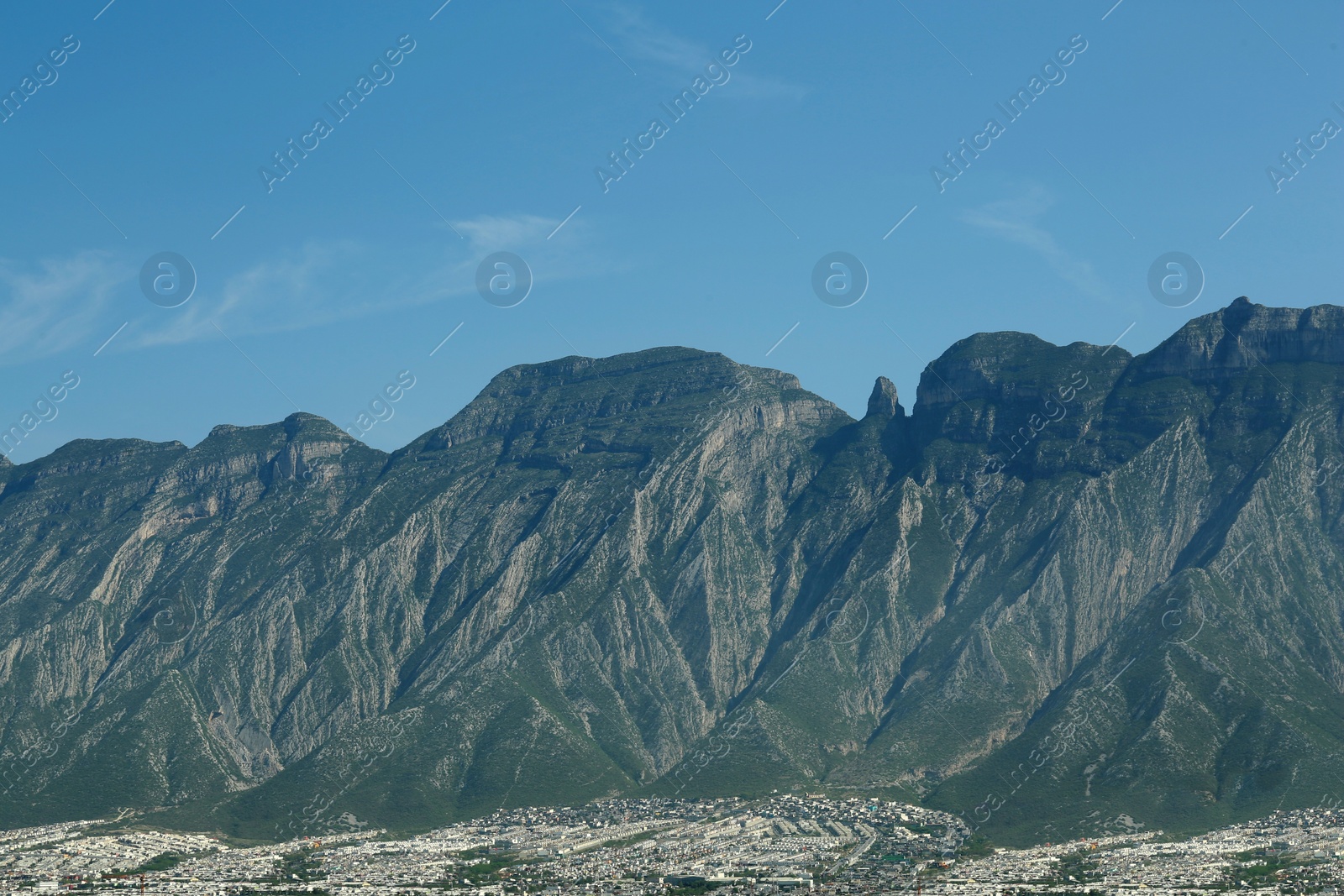 Photo of Picturesque view of mountains on sunny day