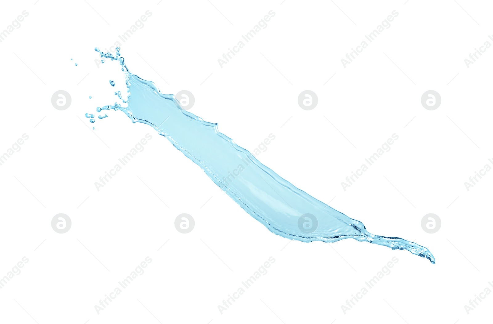 Photo of Splash of clear water isolated on white