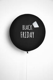 Image of Balloon with text BLACK FRIDAY on white background